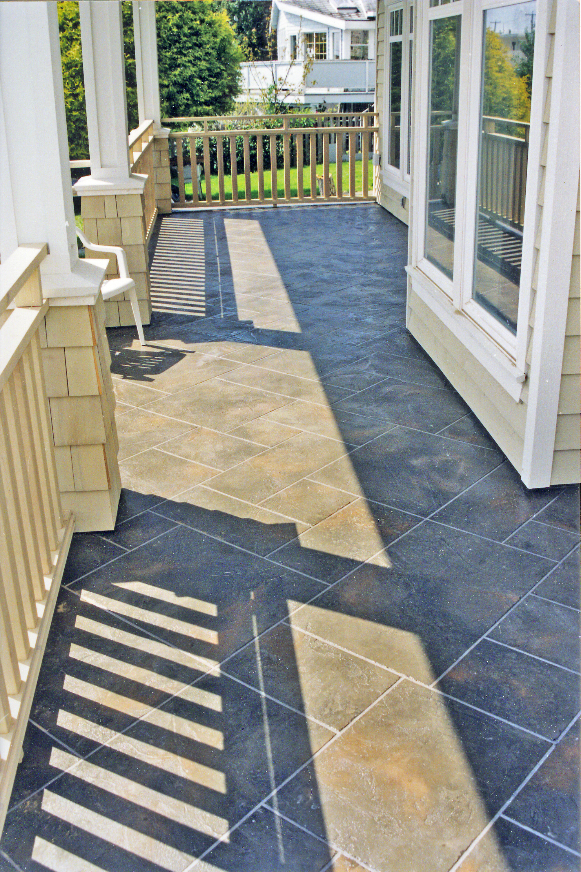 Residential exterior porch with StoneCraft surfacing