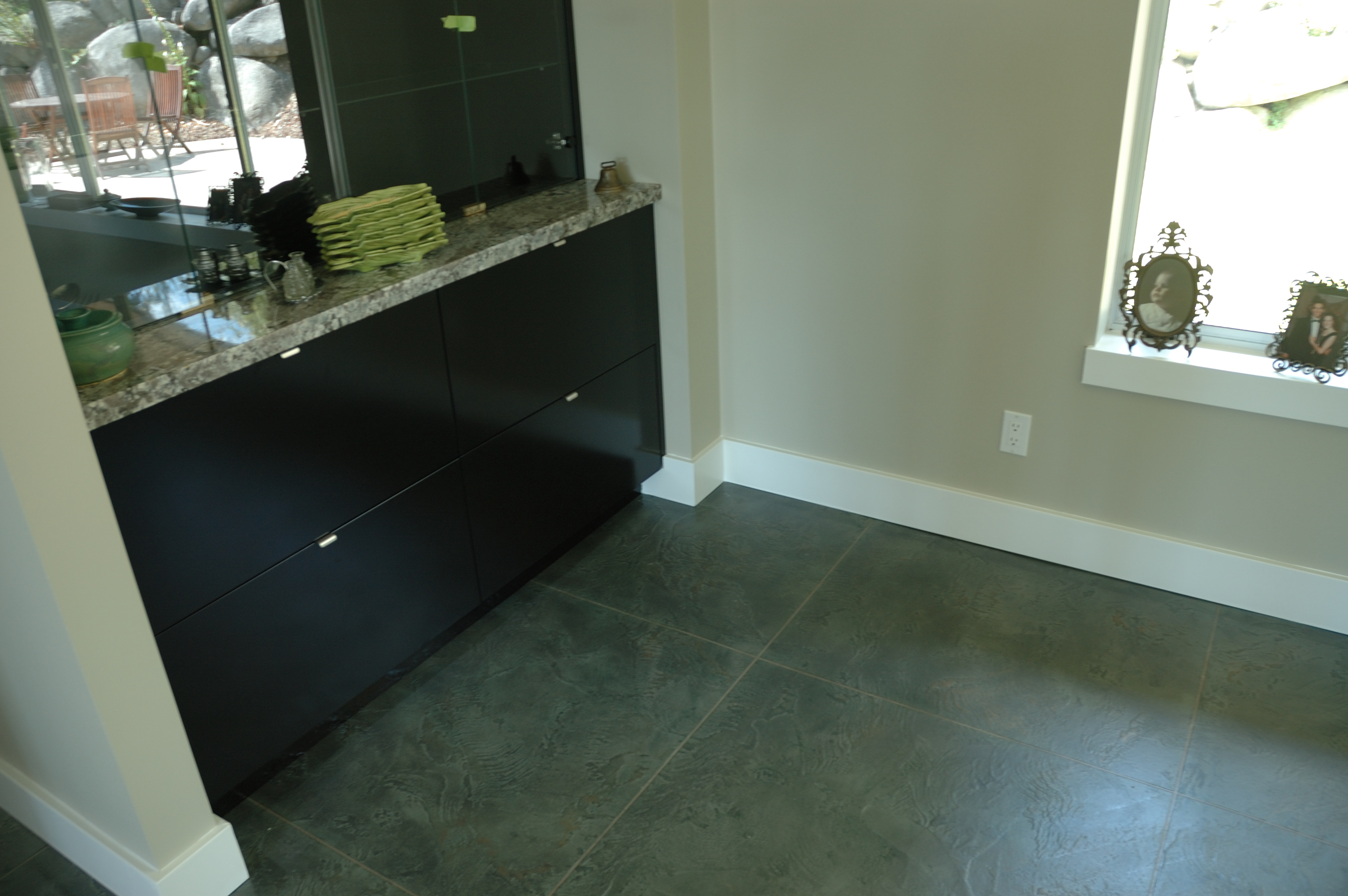 Residential laundry room with StoneCraft flooring